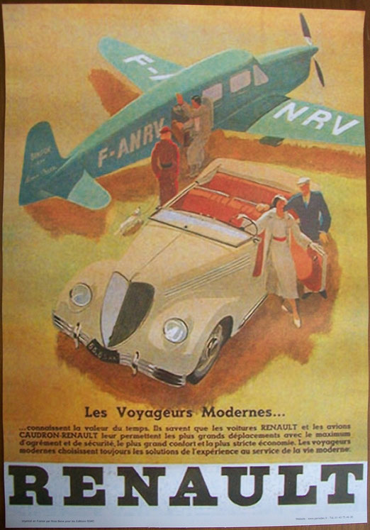 Affiche 23X33 Renault 1935
