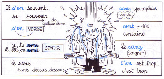 Les Homophones Sans S En C En Sang Sent Cent Cahier De Textes De Mme Marchina