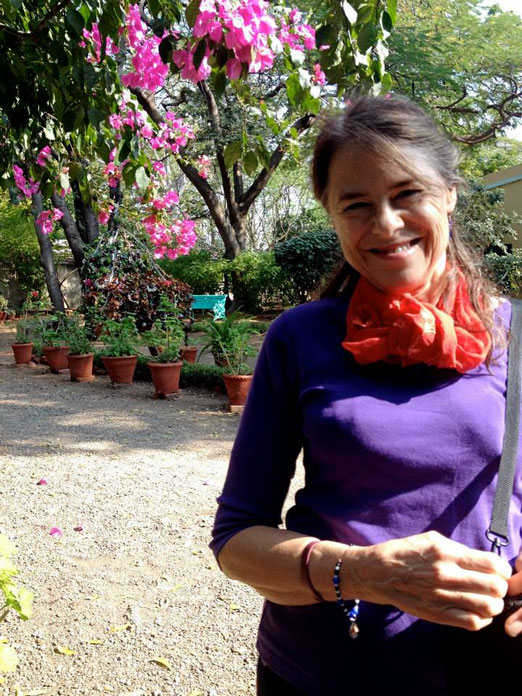 Dale in the Garden at Meherazad, India