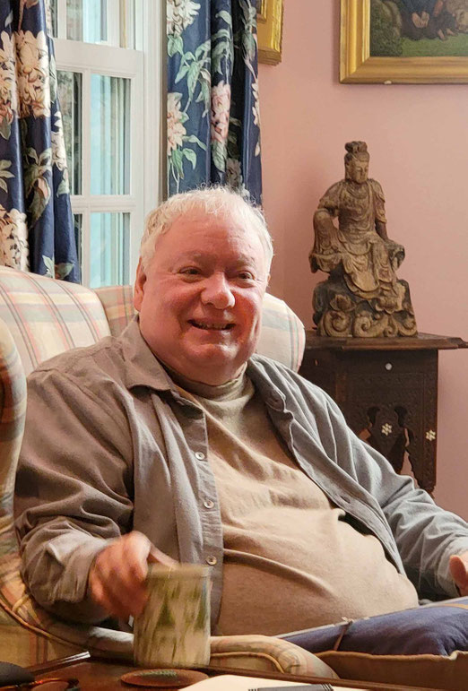 Dec. 2024 : John Dennison at home. Photo taken by Anthony Zois.