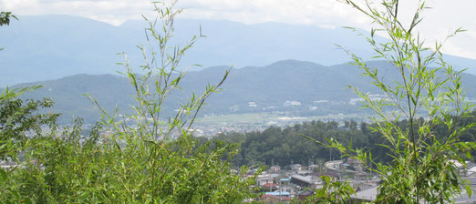 常楽寺から望む浅間山