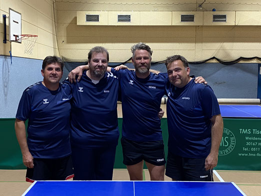 1. Herren v.l.n.r.: Daniel Hattwich, Thorsten Brecht, Sven Kindling und Gundolf Freitag