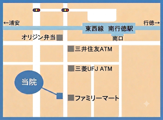 クリニックの周辺地図