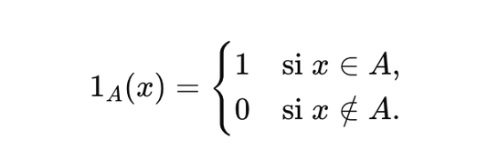 Les fonctions indicatrices en termes simples.