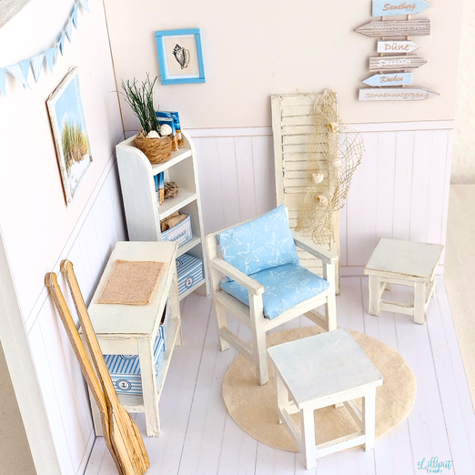 Miniatur-Strandzimmer 1:12