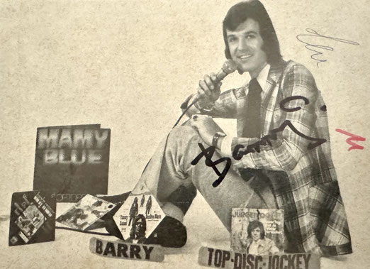 Bernds Vertretung in Mönsters Tenne: Discjockey Bernd Adler (Künstlername Barry) - Späer war er bis zur Schließung Discjockey im Batvia 510