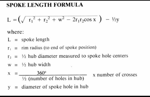 Bicycle spokes sizes store