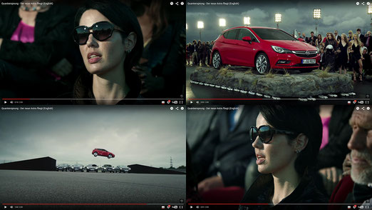 Screenshots des "New Astra" Werbespots