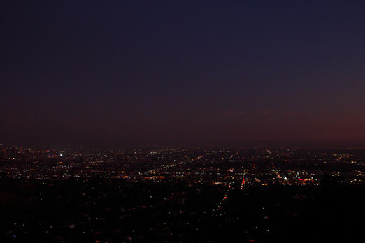 Los Angeles at night from the Hollywood Hills