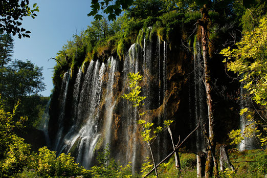 The beautiful waterfalls of Plitvice Lakes