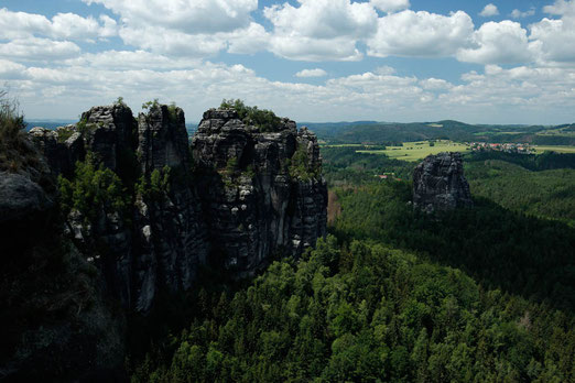 Sächsische Schweiz, Schrammsteine, Wandern im Elbsandsteingebirge