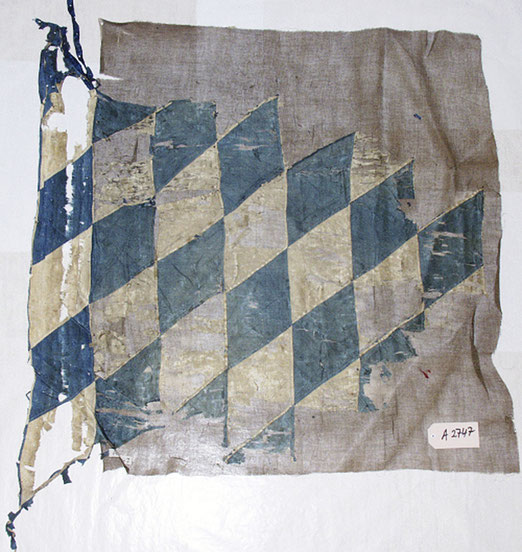 Fahne Bayern Bayerisches Armeemuseum 4. LIR Königl. bay. bai. 4. Linien Infanterie Regiment Linien-Infanterie-Regiment Linieninfanterieregiment Infanterieregiment 4. bayerisches baierisches bairisches bayrisches LIR Graf salern vacant