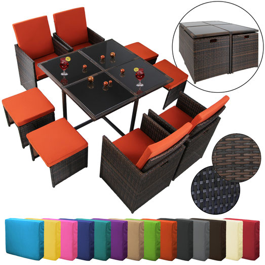 polyrattan tavolo sedie +arredo giardino +outdoor +rattan +vimini +sandroshop