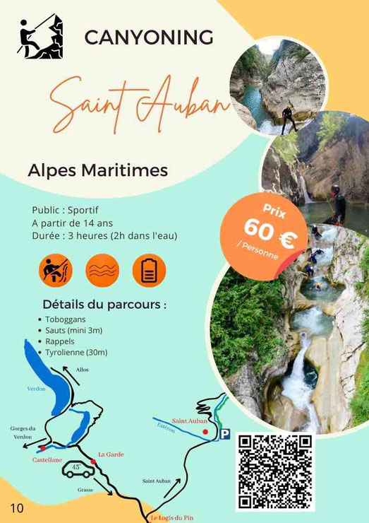canyoning saint auban, canyoning alpes maritimes, canyoning sportif alpes sud