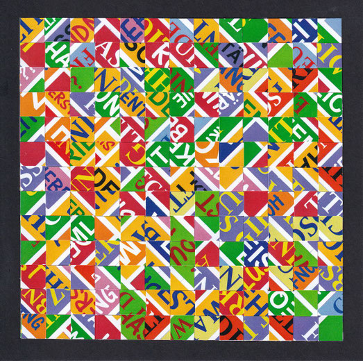 Papiercollage von Klaus Becker, Kassel