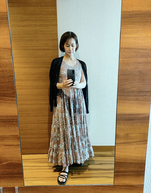 昨日インスタに載せたら褒められたMARIHAのワンピース