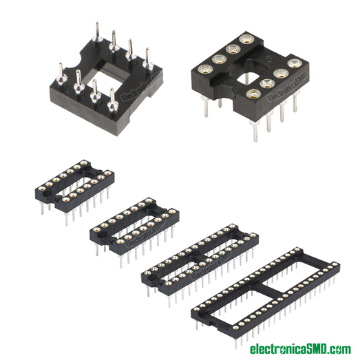 base circular, socket, porta integrado, guatemala, electronica, electronico, poratintegrado guatemala, base para integrado, circuito integrado