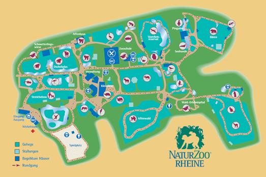 klicken Sie in diese Karte, dann erhalten sie mehr Info über den NaturZoo Rheine