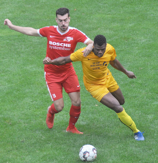 "Challo" Bamezon setzte sich nicht nur in dieser Szene durch. Der VfL-Spieler zeigte eine starke Partie.