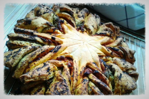 Pestobrotblume (fertig gebacken)