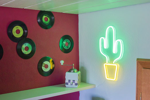 Küche, American Diner, Wohnstil, schöner wohnen, Neonschild