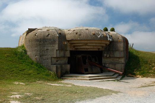 The German Gun Battery at Longues-sur-Mer, Normandy