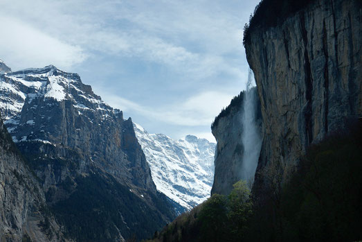 Staubbach Falls in Lauterbrunnen