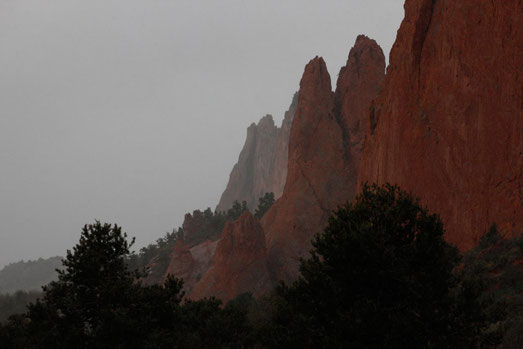 The Garden of the Gods in Colorado