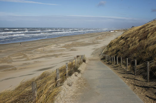Zandvoort am Meer, Strand in Holland, Nordsee Holland