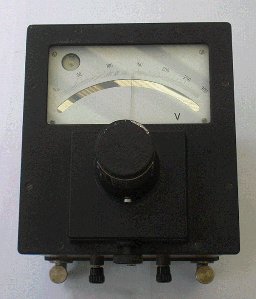 Multizellular Voltmeter von Hartmann & Braun bis 300 Volt. Fertigungsjahr 1953