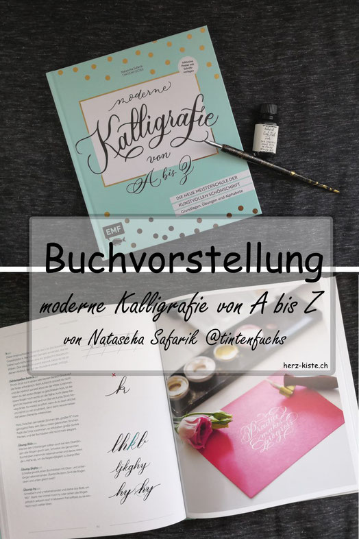 Buchvorstellung: moderne Kalligrafie von A bis Z von Natascha Safarik. Ein Artikel darüber, weshalb es sich lohnt, dieses Buch unbedingt zu kaufen. Lies im Blogbeitrag, worum es in diesem Buch geht und was dich darin erwartet. Eine Buchbesprechung
