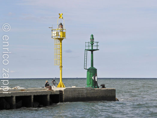Cesenatico, parte terminale del molo di ponente.
