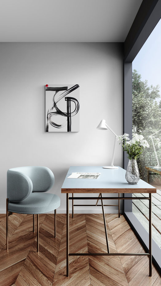 Ink Painting on canvas / 50x70cm / unique