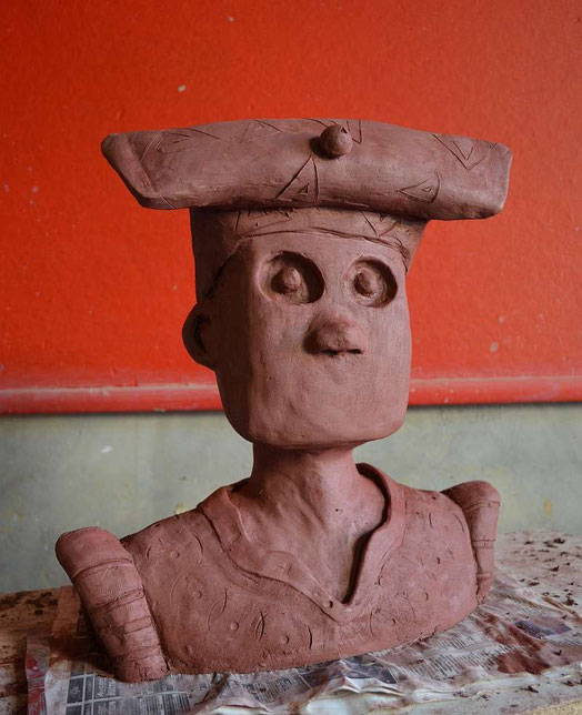 NALA with Otjikaiva, made out of Clay by Tafadzwa Mitchell Gatsi (Tafy)