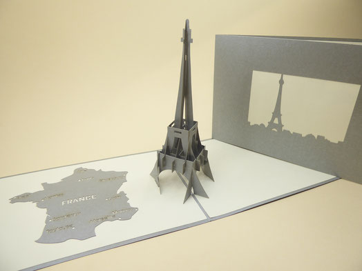 carte pop-up Tour Eiffel petit prix 5 €