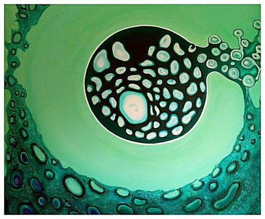 o.T., Acrylfarbe,Spachtelmasse auf Leinwand,120x100cm,2017