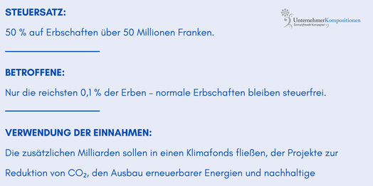 Inhalte der aktuellen Erbschaftssteuerdebatte in der Schweiz