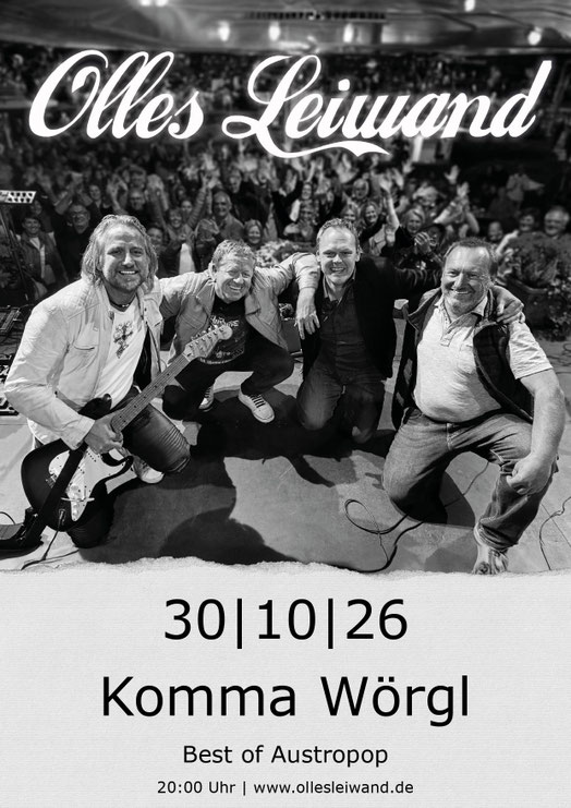 Olles Leiwand spielt Austropop live im Komma Wörgl