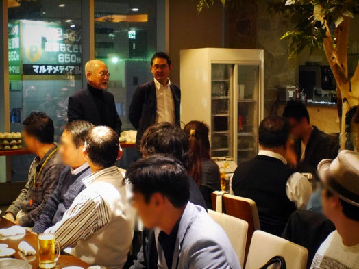 懇親会の志田さんのご挨拶