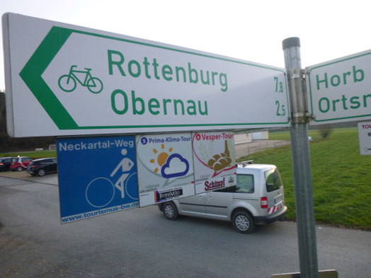 Radwegbeschilderung, Beschilderung, Rad- und Wanderschilder