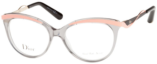 Occhiali da vista Christian Dior donna. Modello: 3279. Colore: 8LE GRY CRL grigio e rosa. Calibro 51-16. Prezzo: € 286,00. Spedizione gratis. Materiale: plastica. Forma: rotondo/ovale.