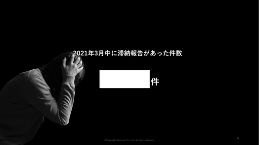 第二部　講師資料　2021年3月中に滞納報告があった件数