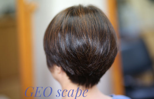 ヘアマニキュアを施術し仕上がった、ツヤ髪を強調した画像です。