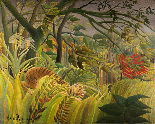 jungle rousseau image dictée