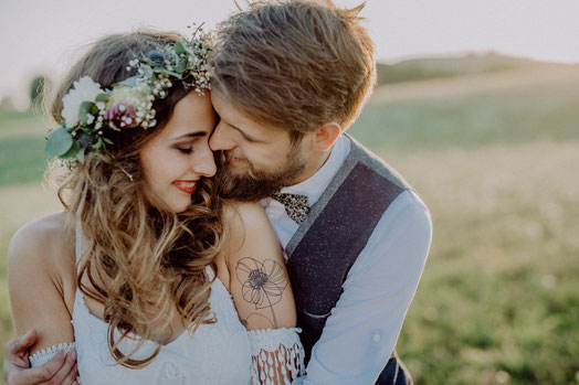 La Rose à Georgette - Tatouages éphémères pour futurs mariés - Crédit photo : La Rose à Georgette