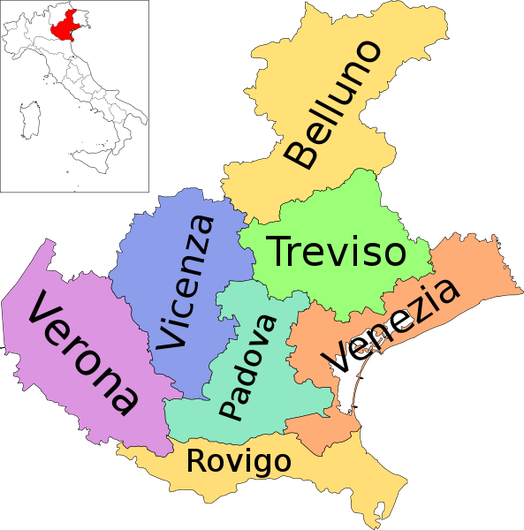 ヴェネト州 地図