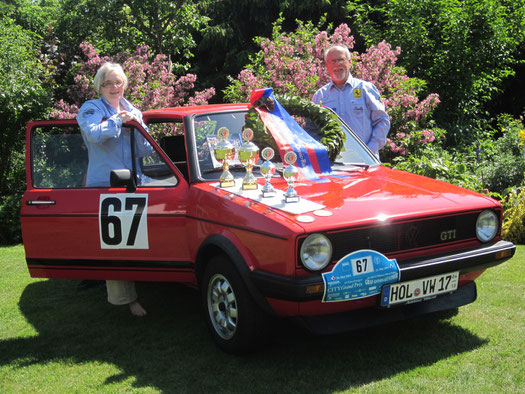 Klassensieg für Horst und Edith Bühl mit dem Golf 1 GTI