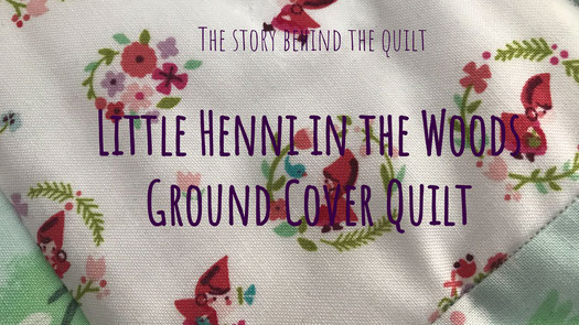 Little red in the woods Ground Cover Quilt