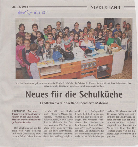 26.11.2014 im Hadler Kurier