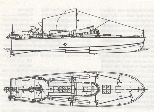 Bild aus H. Fock: Schnellboote Band 1 (SK 68)